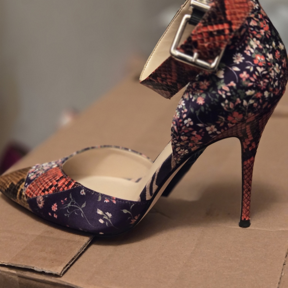 Jessica Simpson Women's Patchwork Heels - Multicolor - Picture 2 of 4